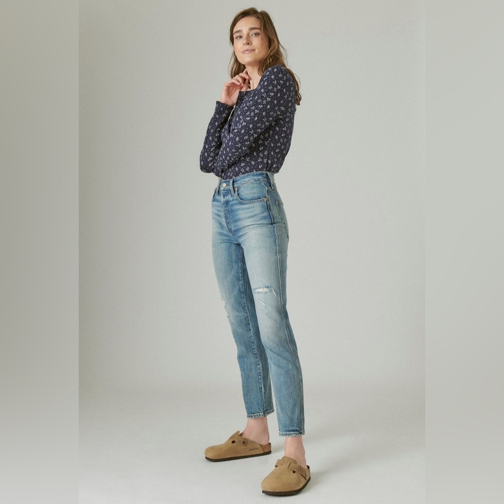 Lucky Brand High-Rise Mom Jeans Drew Size 6/28